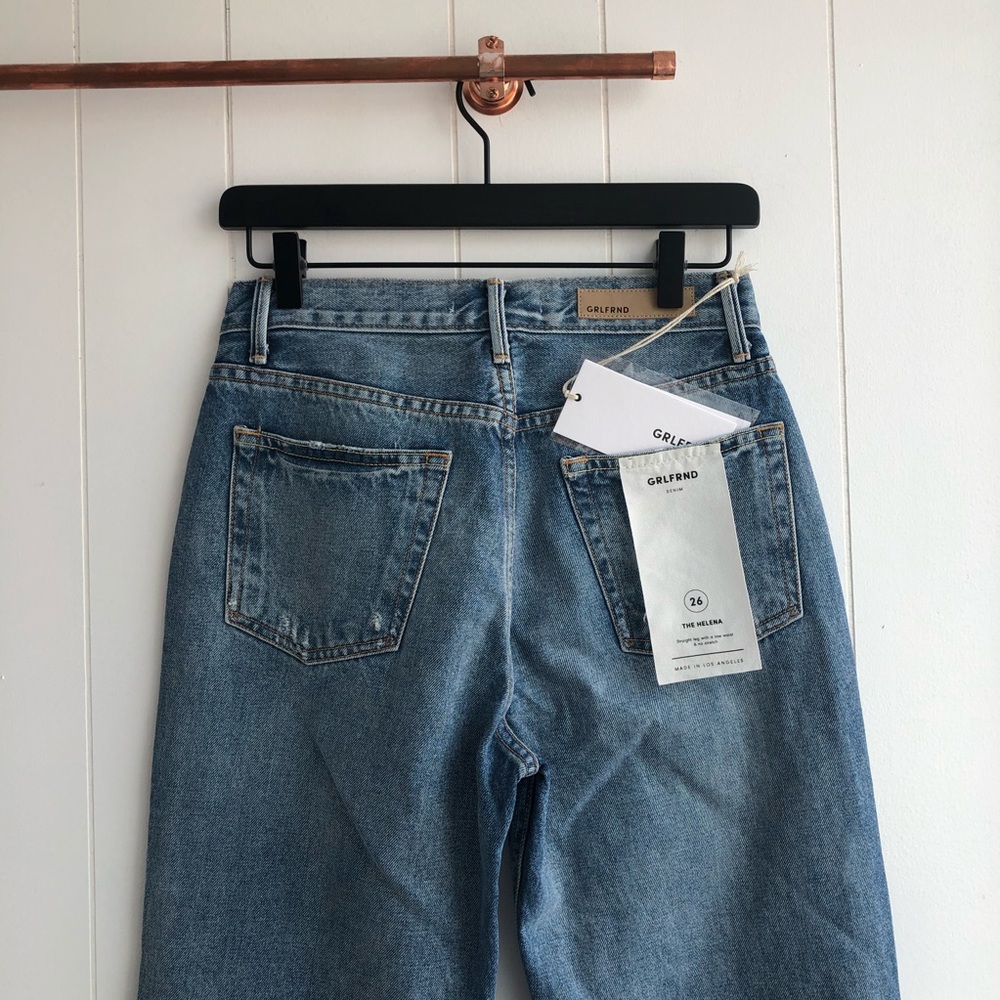 NWT GRLFRND Helena Straight Jeans Last Dance - Picture 6 of 7